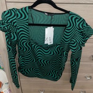 NWT Zara womens going out/business casual top